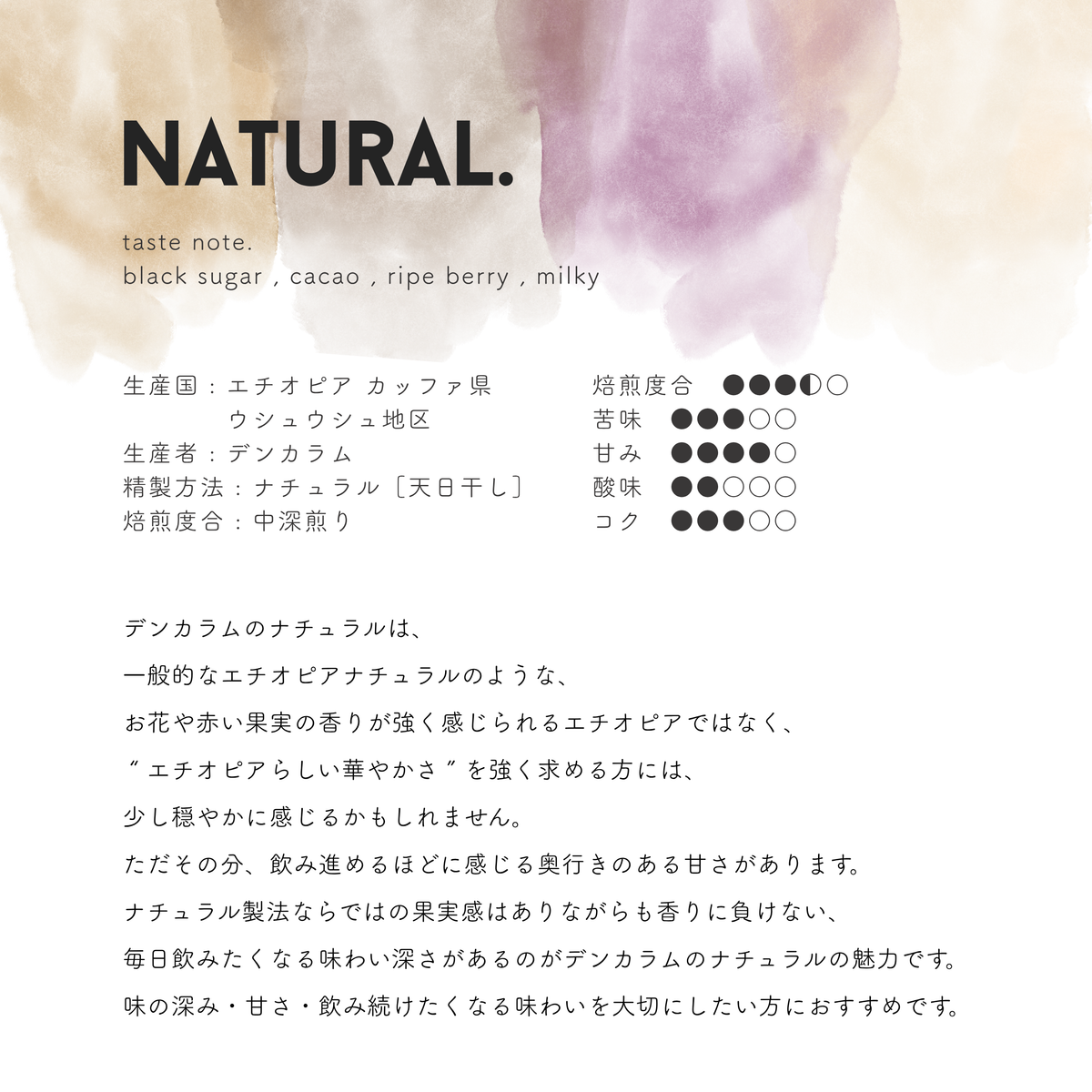 焙煎豆|Natural|100g